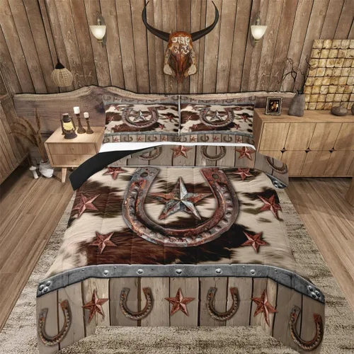 Miniatura 22 de Feelyou Juego de ropa de cama de vaca de las Highland para niños, edredón de ganado con girasol para niñas, adolescentes, juego de edredón