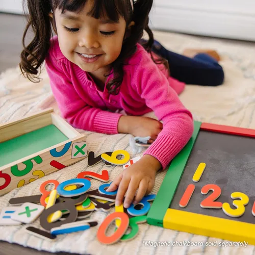 Miniatura 2 de Melissa & Doug 37 imanes de números de madera en una caja