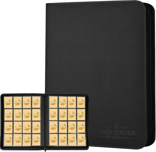Miniatura 30 de Carpeta para Tarjetas Coleccionables, Carpeta Álbum de Colección de Tarjetas con 540 Bolsillos de Carga Lateral, Carpeta Álbum de 9 Bolsillos