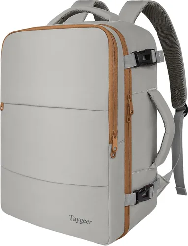 Miniatura 37 de Taygeer - Mochila de viaje para mujeres, mochila de cabina con puerto de carga USB y bolsa para zapatos, mochila TSA para laptop de 15.6 pulgadas