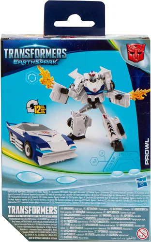 Miniatura 5 de Transformers EarthSpark Deluxe Class Prowl - Figura de acción de robot de 5 pulgadas, se convierte en 12 pasos, juguetes interactivos para niños