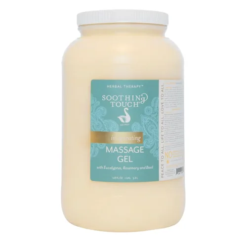 Soothing Touch Gel de masaje vigorizante, eucalipto, romero, limón, albahaca, 128 onzas