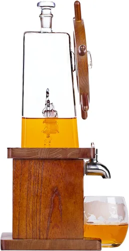 Miniatura 2 de Jillmo Juegos de decantadores de whisky para hombres, decantador de licor de 42.3 fl oz, regalos para hombres