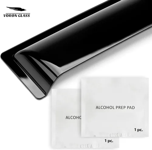 Miniatura 8 de Voron Glass Protectores de lluvia extra duraderos con cinta adhesiva para Nissan Frontier 2022-2026 Crew Cab, deflectores de ventana, viseras