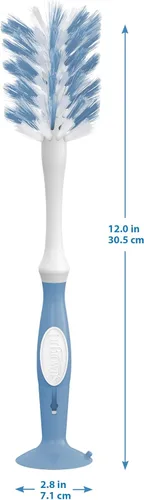 Miniatura 11 de Dr. Brown's Cepillo de lujo para biberón con cepillo de limpieza de ventilación anticólico, cerdas suaves y resistentes, sin BPA, azul, 1 paquete