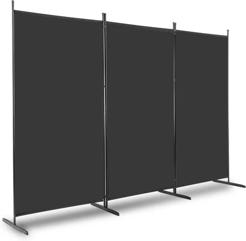 Pantalla de privacidad plegable portátil de 3 paneles, divisor de habitación de 6 pies, divisores de pared portátiles de oficina, divisores de