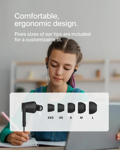 Miniatura 7 de Belkin SoundForm - Auriculares con cable con conector USB-C, auriculares intrauditivos con micrófono, auriculares USB-C para iPhone 17, iPhone 16