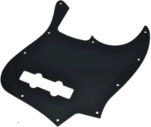 Miniatura 3 de KAISH Lefty 4 cuerdas J Bass estilo Golpeador zurdo Bass Pick Guard Scrach Plate para USA/México Jazz J Bass Negro 3 capas