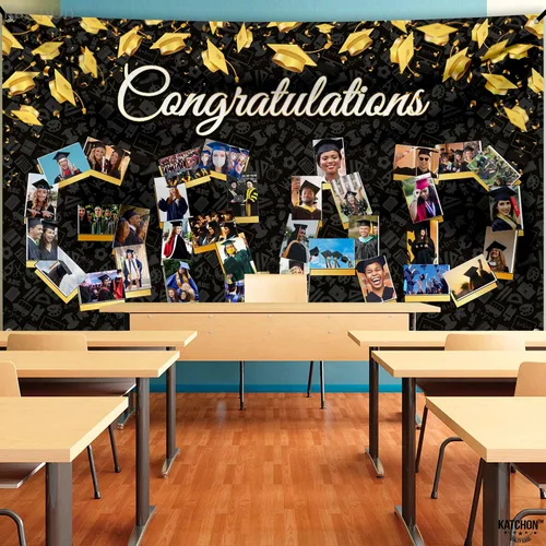 Miniatura 9 de KatchOn, Cartel de fotos de graduación de felicitaciones – Xtralarge, 72 x 44 pulgadas Cartel de fotos personalizado de graduación Fondo