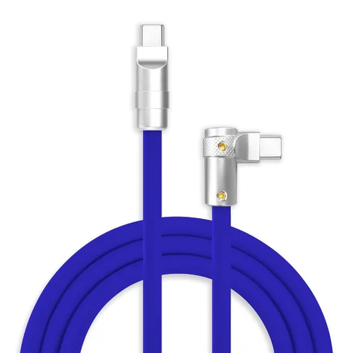 Miniatura 31 de chubbycable FlexElbow - Cable de carga rápida de 90 grados y 240 W, cable USB C en ángulo recto, cable de carga de silicona compatible con iPhone