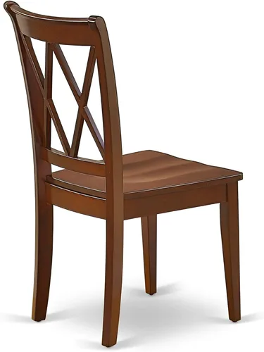 Miniatura 8 de East West Furniture ESCL3-BCH-C - Juego de mesa de comedor de 3 piezas que contiene una mesa de cocina redonda con pedestal y 2 sillas de comedor