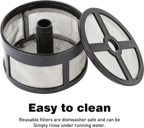 Miniatura 6 de 1 filtro de café reutilizable de 7 a 14 tazas para percolador, cafetera eléctrica, reemplaza los filtros de café de papel, sin BPA, filtros de café