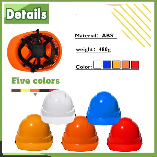Miniatura 7 de Casco de seguridad personalizado para construcción Casco de trabajo de seguridad con suspensión de trinquete ajustable de ala completa con carcasa