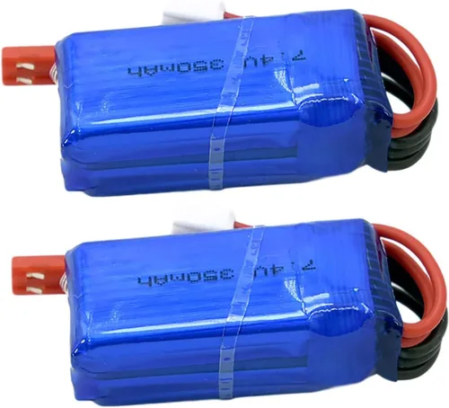 Miniatura 2 de 2 unids 7.4 V 2S 350 mAh 20C LiPo batería JST enchufe para RC modelo micro avión helicóptero Quadcopter Drone