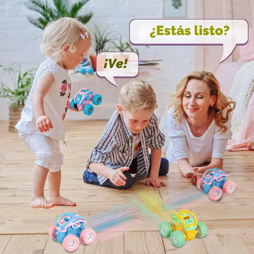 Miniatura 2 de LODBY Juguetes de Coches para Regalos de Niñas de 2, 3 y 4 Años, Juguetes de Coches de Retroceso para Niños Pequeños de 2-6 Años, Camiones Monstruo