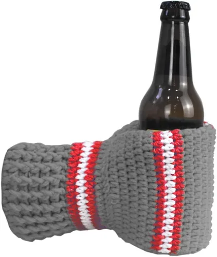Miniatura 9 de Guantes de lana FunisFun para cerveza, guante tejido para beber con costuras para regalo de broma de elefante blanco, idea para fiestas previas al