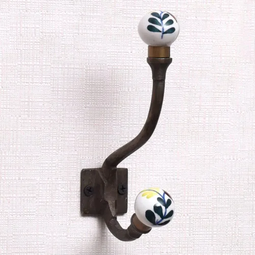 Miniatura 30 de Indian Shelf Ganchos de pared para colgar abrigos, ganchos de pared bohemios negros Perchero de pared Ganchos para colgar toallas Ganchos