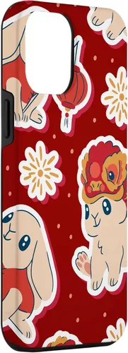 Miniatura 3 de iPhone 12 Pro Max Año del Conejo - Funda del Zodiaco chino Año Nuevo 2023