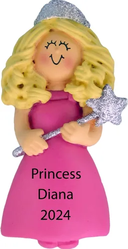 Miniatura 14 de Santa Tell Me Adorno de Navidad de castillo de princesa 2025, decoración personalizada para árbol, regalo personalizado para niñas, hija, niño