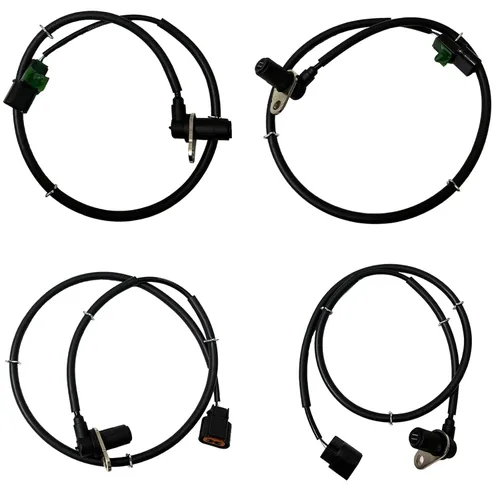 ‎Embellu MR407270+MR407271+MR569411+MR569412 Sensor de velocidad de rueda ABS delantero y trasero compatible con Mitsubishi Montero 2001-2006