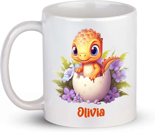 Miniatura 11 de Troodon My Spirit - Taza de café personalizada con nombre personalizado, taza de café de dinosaurio para amantes de los dinosaurios, tazas