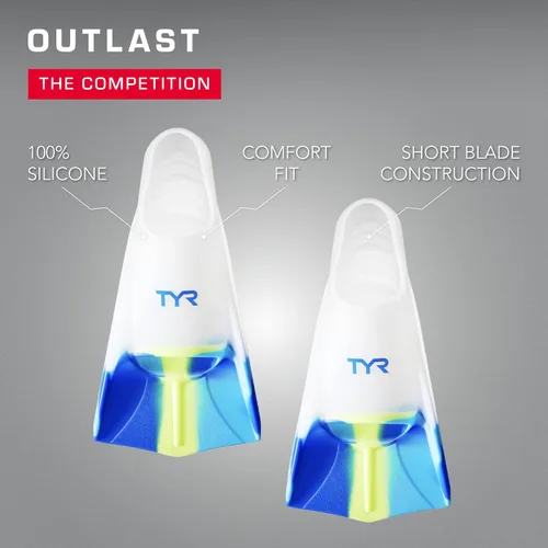 Miniatura 5 de TYR Stryker Aletas de Natación de Silicona - Equipo de natación para adultos para entrenamiento y carreras