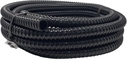 Miniatura 8 de Sealproof Tubo de estanque corrugado de 3/4 de pulgada de diámetro de 3/4 pulgadas de diámetro de diámetro de 20 pies de largo, negro sin