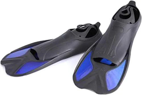 Miniatura 7 de Aletas de entrenamiento de natación de silicona, aletas de viaje, tamaño de viaje, aleta corta para hombres y mujeres, buceo, aletas de piscina