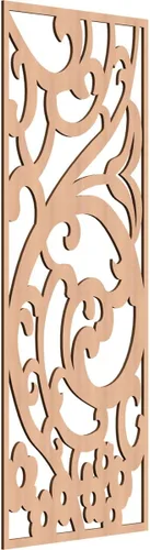 Miniatura 105 de Bridgewater - Paneles de pared decorativos de madera con calado, 9 3/8 pulgadas de ancho x 24 3/8 pulgadas de alto x 1/4 de alto, nogal
