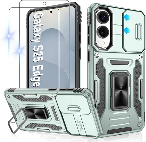 Miniatura 21 de Gritup para Samsung Galaxy S22 Funda con protectores de pantalla HD de 2 paquetes y cubierta deslizante para la cámara, protección contra caídas