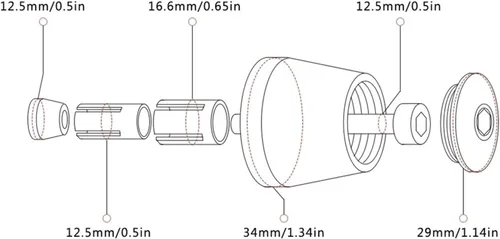 Miniatura 4 de Motocicleta para Suzuki V-Strom 650 V-Strom650 VStrom 1000 DL1000 CNC Perillas de motocicleta antideslizantes para scooter, extremos de mango de Gris