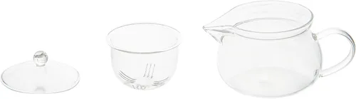 Miniatura 16 de Restaurantware Forma - Tetera de vidrio de 17 onzas, 1 tetera de vidrio de doble pared, no se astilla, reutilizable, de vidrio transparente, doble