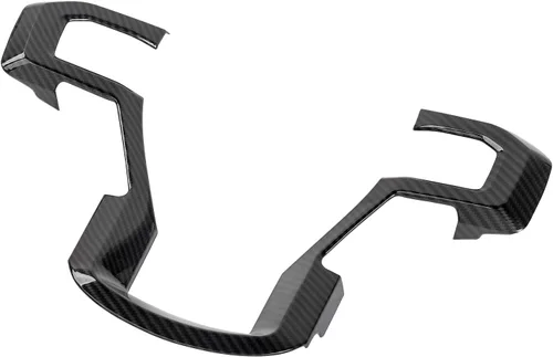 Miniatura 6 de Linskip Moldura para volante compatible con Ford F150 2015-2020 y F250 F350 Super Duty 2017-2022, para Ford Expedition 2018-2021, funda para Negro