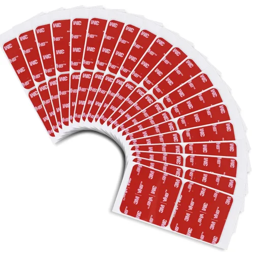 Miniatura 18 de 3M - Almohadillas adhesivas redondas de doble cara de diámetro de 1 pulgada, 20 unidades, 5925 cuadrados de cinta de montaje negra, almohadillas