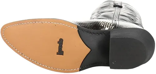 Miniatura 4 de Laredo Monty Croc - Botas de vestir con punta corta para hombre, color negro, Blanco