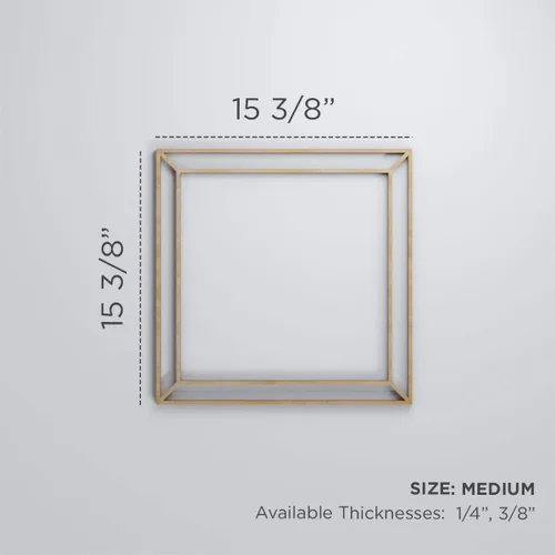 Miniatura 2 de 15 3/8"W X 15 3/8"H Medium Fairplay Decorativos Madera Calado Paneles De Pared, Abedul Birch