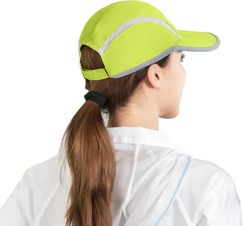 Miniatura 71 de connectyle plegable malla deportes cap con transpirable con rayas reflectantes Sun Runner Cap
