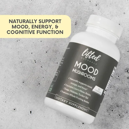 Miniatura 6 de Mood Hongos - Suplemento de hongos levantados - Melena de león, Reishi, Chaga, cola de pavo, Maitake - Energía, enfoque, alivio del estrés