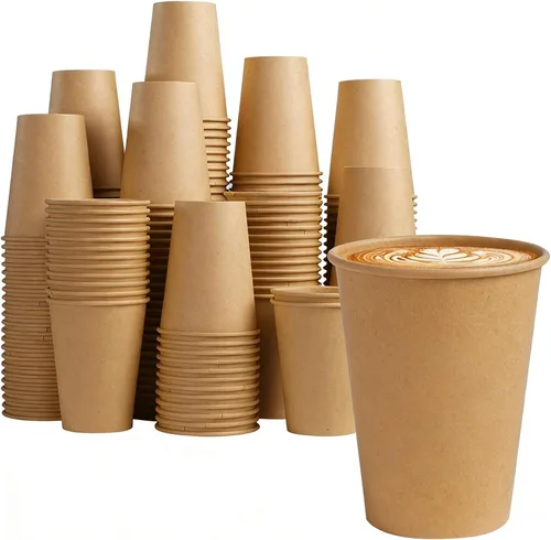 Miniatura 13 de Lamosi Tazas de papel desechables de 5 oz - 300 unidades, tazas de papel kraft para baño y enjuague bucal, tazas de café expreso de 5 onzas