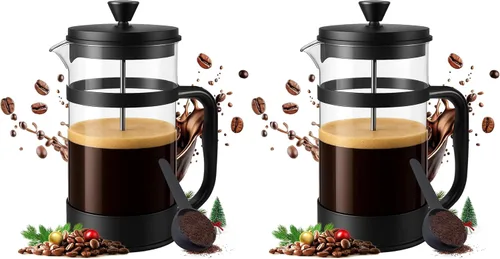 Miniatura 9 de Utopia Kitchen Cafetera de prensa francesa de 12 onzas, 0.35 litros, tetera, prensas de café de viaje, resistente al calor, olla de borosilicato