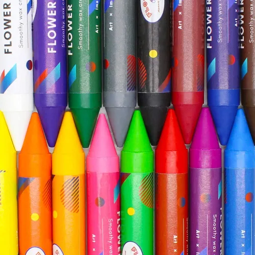 Miniatura 9 de Lebze Crayones Jumbo para niños pequeños, 16 colores no tóxicos, crayones grandes fáciles de sostener para niños, seguros para bebés y niños Flor