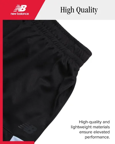Miniatura 4 de New Balance Conjunto de pantalones cortos activos para niños, camiseta sin mangas de 3 piezas, camiseta de manga corta, pantalones cortos atléticos