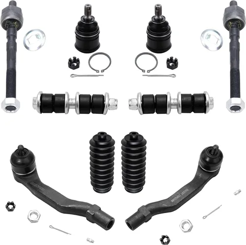 Miniatura 118 de Detroit Axle – Kit de suspensión delantera para Hyundai 2013-2018 Santa Fe 2 enlaces de barra de estabilizador 4 varillas de amarre interiores