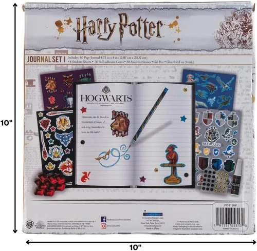 Miniatura 9 de Innovative Designs Harry Potter - Juego de diario brillante para niños, con calcomanías y gemas