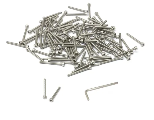 Miniatura 123 de iexcell 25 piezas M4 x 60/65/70/75/3.150 in paso de rosca 0.028 in acero inoxidable 304 cabeza hexagonal Tornillos Tornillos surtido Kit