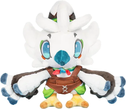 Miniatura 8 de Nadou - Muñeco de peluche Korok de 3.9 pulgadas, 4 piezas de juguetes Korok con 10 caras de repuesto diferentes, animales de peluche Yahaha, lindas