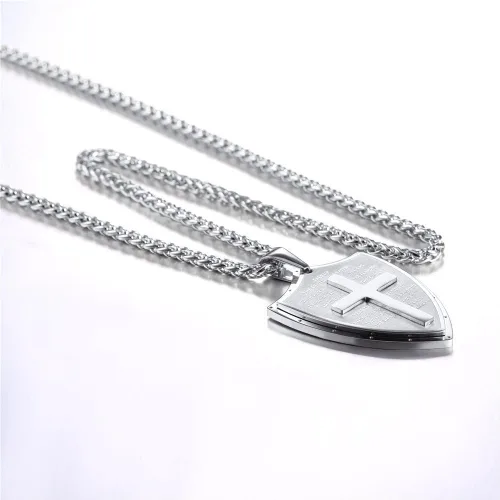 Miniatura 318 de U7 Saint Benedict/Michael Medal Necklace, 316L Stainless Steel Virgin Mary Necklace for Men Women, Bible Verse Protection Necklace Catholic