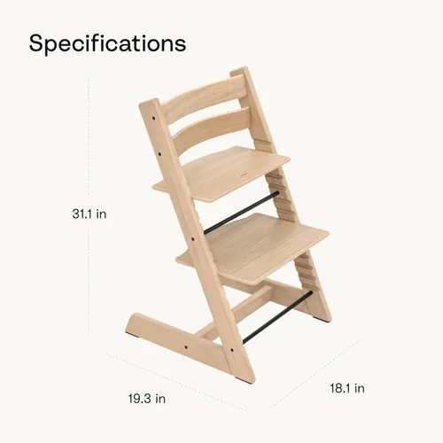 Miniatura 5 de Silla Tripp Trapp de Stokke, Negra - Silla ajustable y convertible para bebés, niños y adultos - Cómoda, conveniente y ergonómica - Diseño clásico