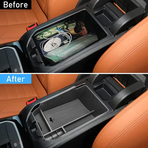 Miniatura 3 de Compatible con organizador de consola central BMW X3 2018-2024, para bandeja organizadora de consola 2019-2024 X4, para caja de almacenamiento