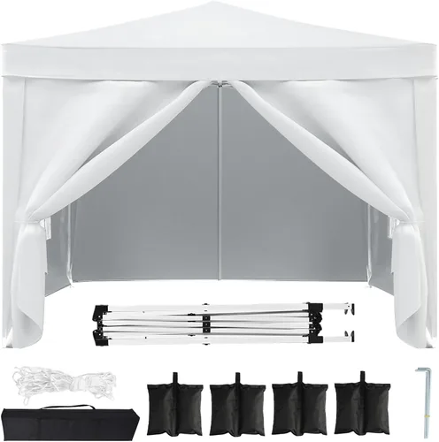 Miniatura 16 de 10x20 Azul Carpa Plegable para Exterior con 6 Paredes Laterales, Carpa para Bodas y Fiestas al Aire Libre Resistente al Agua para Fiestas UV50